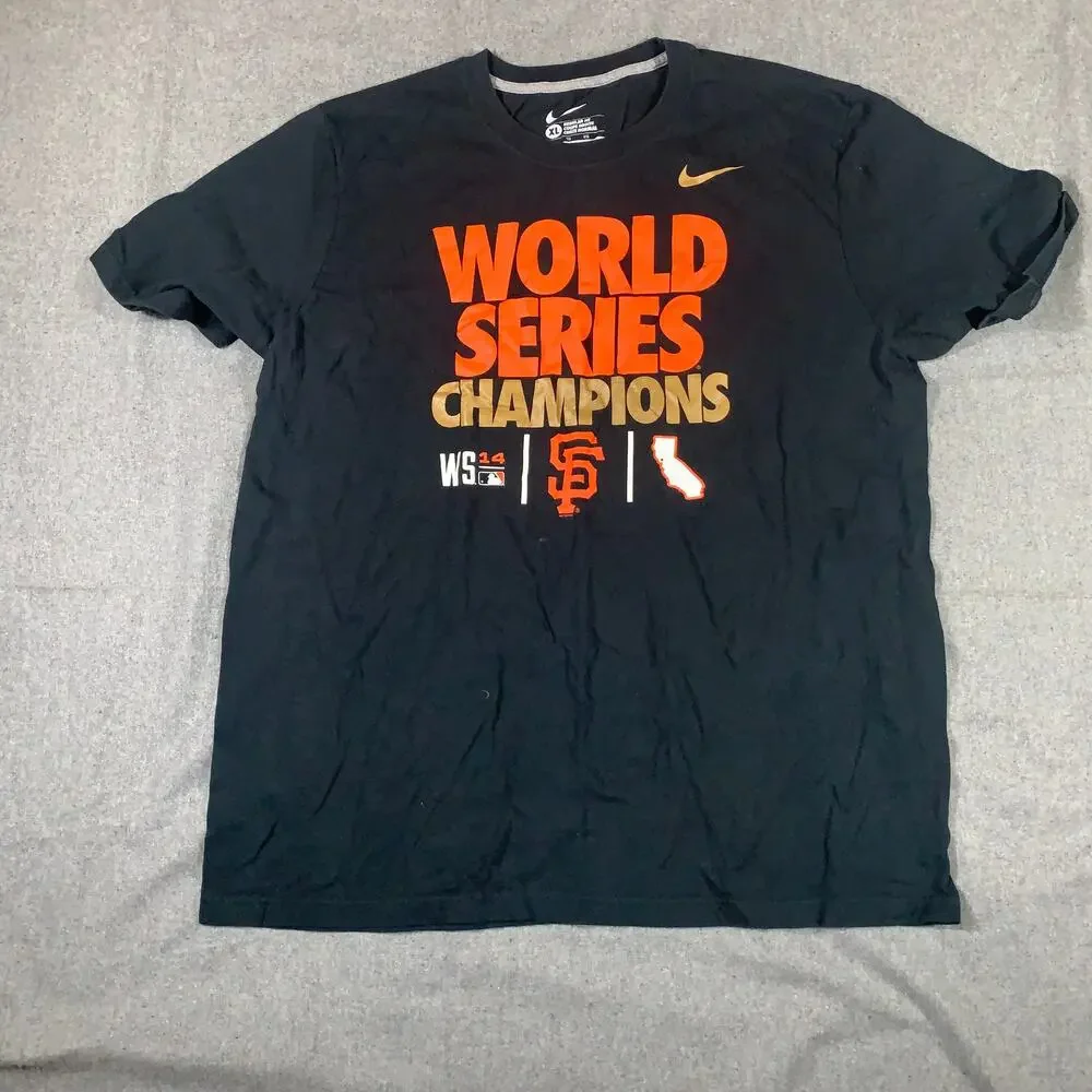 San Francisco World series Champions Tshirt Men Xlarge WS 14